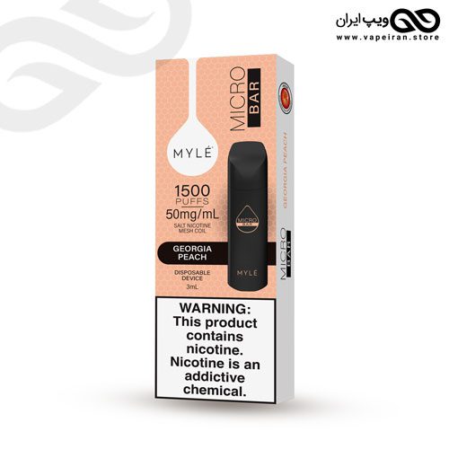 سیگارالکترونیکی و ویپ پادسیستم یکبار مصرف مایلی میکرو بار 1500 پاف MYLE MICRO BAR DISPOSABLE POD 1500 Puff